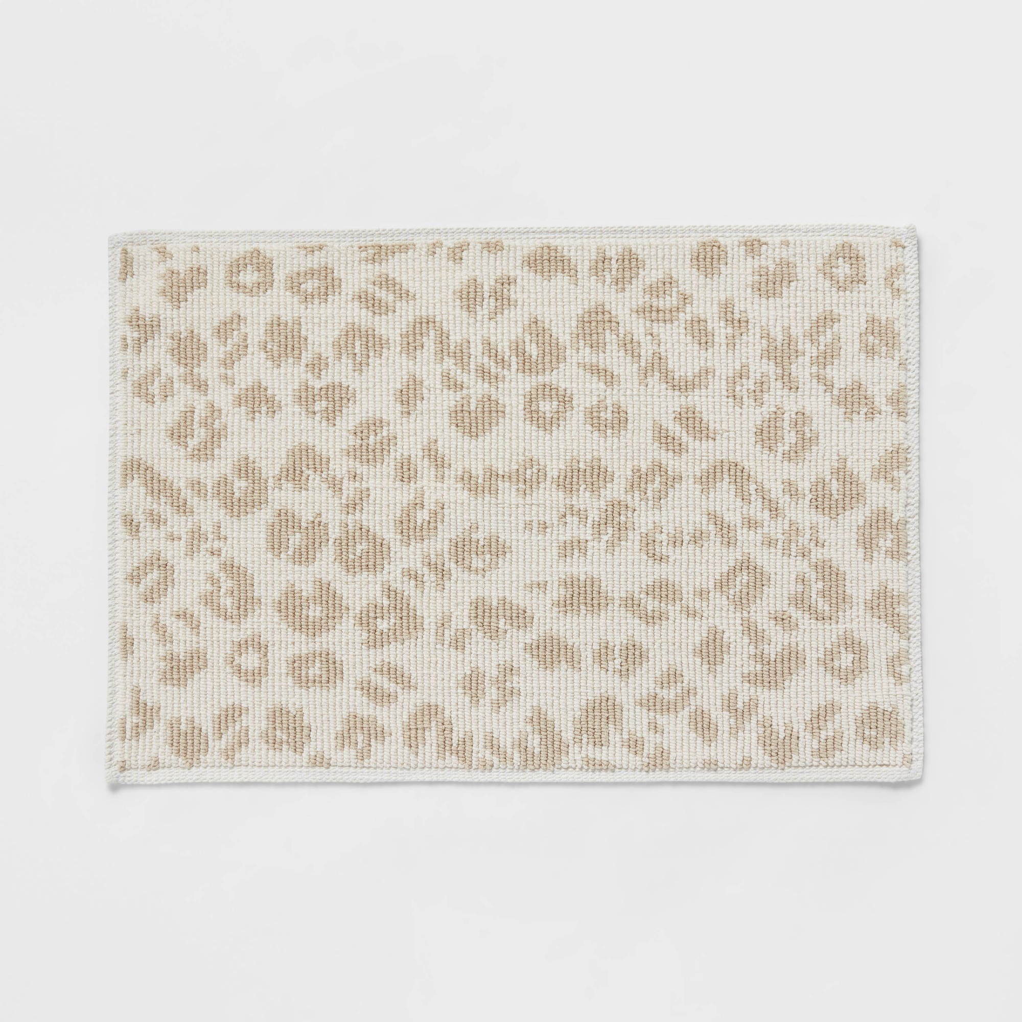 20"x30" Performance Plus Bath Rug Cream Leopard - Threshold™