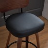 NicBex Counter Height Bar Stools Rattan Bar Chairs Swivel Counter Stools with Cane Back, Upholstered Seat for Kitchen Island, Pub - 2 of 4