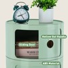 Haitral 4 Drawer Barrel Nightstand Green - 3 of 4