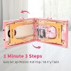 84''L Spa Bed Portable Lash Bed Massage Bed Foldable Spa Tables Adjustable 2 Fold with Travel Case - 3 of 4