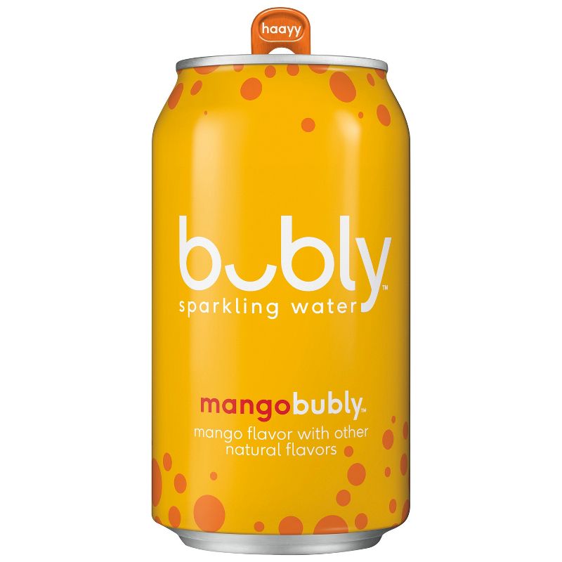 bubly Mango Sparkling Water - 8pk/12 fl oz Cans, 4 of 10