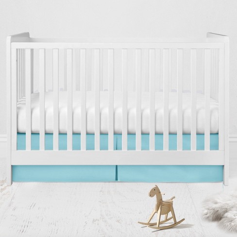 Bacati Solid Aqua Crib toddler Bed Skirt Target