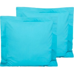 2 Pack Brushed Microfiber Super Soft Euro Pillow Shams, 26x26 Inches - NTBAY - 1 of 4