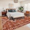 Area Rug Machine Washable Rug Geometric Vintage Non Slip Non Shedding Rugs Low Pile Distressed Throw Carpet for Living Room Bedroom - 4 of 4