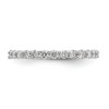 Black Bow Jewelry 2mm 14K Rose, Yellow or White Gold 1.0 Ctw Diamond Eternity Band - 3 of 4