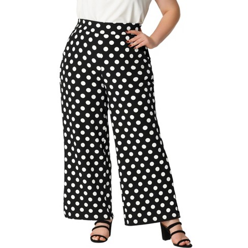 US Women Evening Trouser Pants High Waist Ladies Wide Leg Palazzo