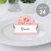 Big Dot of Happiness 1st Birthday Little Miss Onederful - Girl First Birthday Party Tent Buffet Card - Table Setting Name Place Cards - Set of 24 - 2 of 4