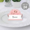 Big Dot of Happiness 1st Birthday Little Miss Onederful - Girl First Birthday Party Tent Buffet Card - Table Setting Name Place Cards - Set of 24 - image 2 of 4