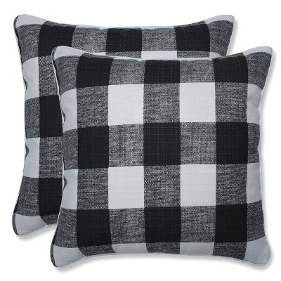 18.5" 2pk Anderson Throw Pillows Black - Pillow Perfect