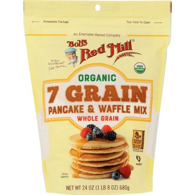 Bob's Red Mill Organic 7 Grain Pancake & Waffle Mix 24 oz.