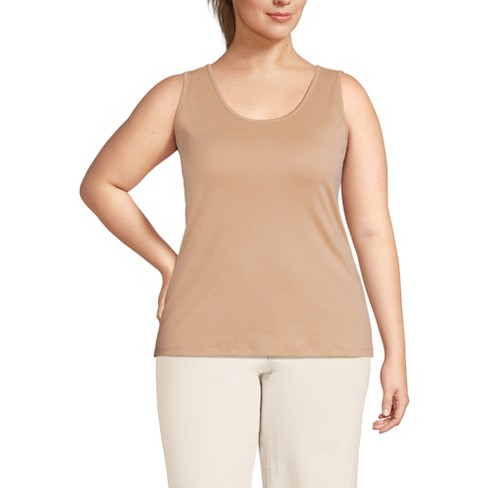 Women's plus size cotton tank tops hotsell