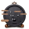 Aoibox Gold Modern Desk Alarm Clock for Bedroom Kids, Silent Non-Ticking Farmhouse Tabletop Metal Mantel Clock for Living Room Office, Arabic Numerals - 4 of 4