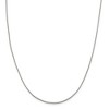 Black Bow Jewelry 1.15mm, Sterling Silver Solid Curb Chain Necklace - image 3 of 4