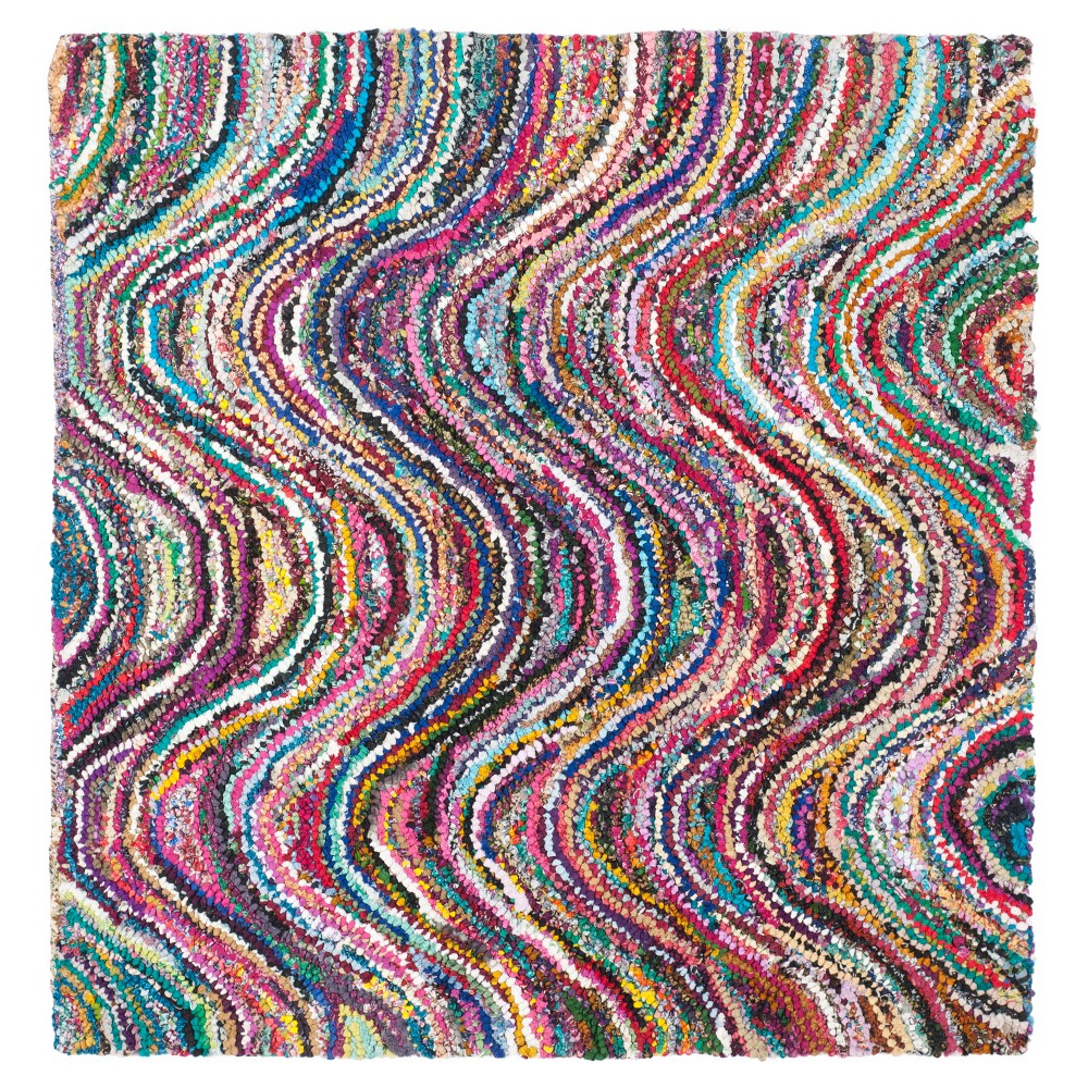Solid Tufted Square Accent Rug - (4'x4') - Safavieh, Multi-Colored