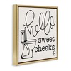 Stupell Industries Hello Sweet Cheeks with Toilet, 25" x 25" - 3 of 4