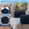 Unique Bargains Non Slip Scratch Resistant Soft Armchair Slipcovers with Twist Pins 2 Pcs - 4 of 4