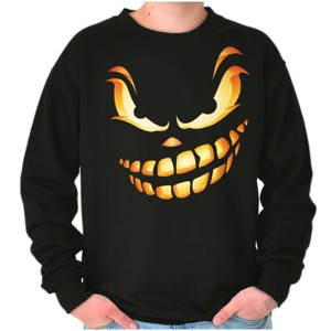 Halloween Evil Pumpkin Costume Sweatshirt for Men or Women Brisco Brands - 1 of 4