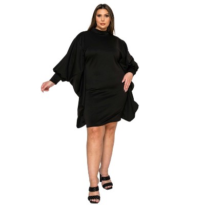 L I V D Women's Alivera Mock Neck Mini Dress