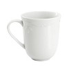 Elama Henryi 16 Piece Porcelain Dinnerware Set in White - 3 of 4