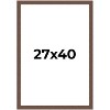 PosterPalooza | 27x40 Wide Barnwood Picture Frame, UV Acrylic, 6 Finishes - Grey, Brown, White, and Black - 2 of 4