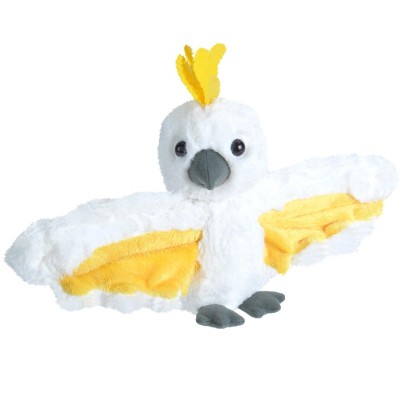 Wild Republic Huggers Sulphur Crested Cockatoo Stuffed Animal, 8 Inches