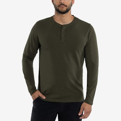 X RAY Men's V-Neck & Henley Long Sleeve T-Shirt
