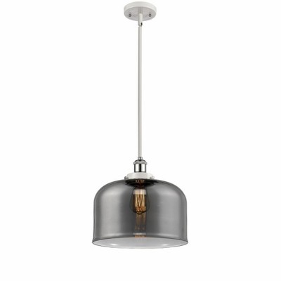 Bell - 1 Light Stem Hung Mini Pendant In Industrial Style-10 Inches Tall and 12 Inches Wide