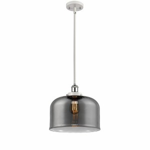 Bell - 1 Light Stem Hung Mini Pendant In Industrial Style-10 Inches Tall and 12 Inches Wide - 1 of 1