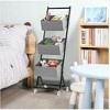 Wikineon 3-Pack Single Row Sorting Hamper in Grey: Space-Saving Laundry Organizers with Efficient Sorting Design, Ideal for Bedroom, Bathroom - 2 of 2