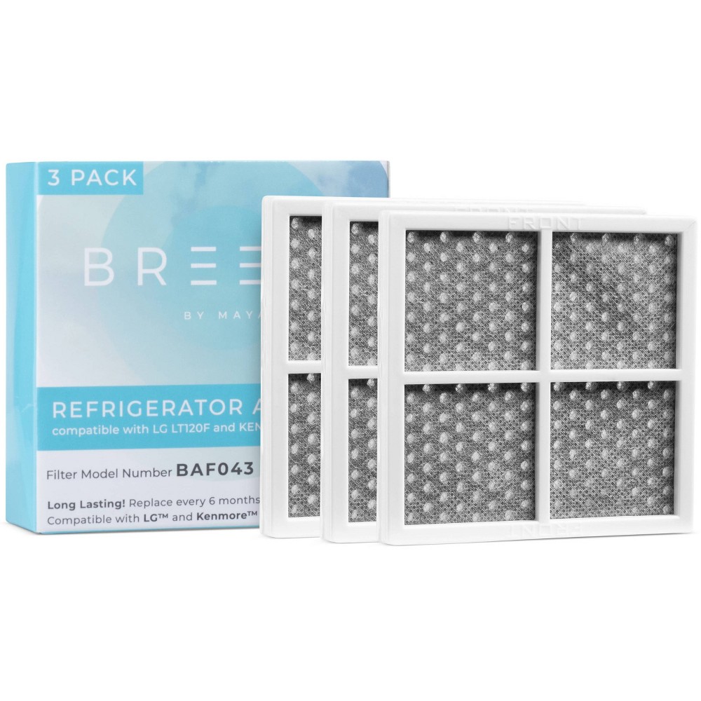 Breeze by MAYA ReplacementLG LT120F/Kenmore 469918 Refrigerator Air Filter 3pk - BAF343