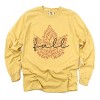 Simply Sage Market Cursive Fall Leaf Garment Dyed Long Sleeve - 2 of 4