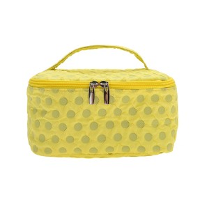 Unique Bargains Lightweight Square Dots Travel Cosmetic Bag 1 Pc - 1 of 4