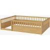 Streamdale Full Floor Bed Frame with Fence, Wood Kids Floor Beds Frame for Bedroom Playroom,Natural - 4 of 4
