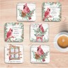 Courtside Market Cardinals 4x4 6-Piece Coaster Set - 2 of 2