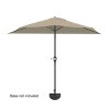 9 ft Half Round Patio Umbrella with Easy Crank for Balcony, Table, or Deck by Nature Spring - 4 of 4