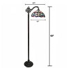 HomeStock VIVIAN Tiffany-Style Victorian Stained Glass Reading Floor Lamp 60" Height - 3 of 3