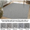Printed Area Rug, Realistic Braided-Look Textured Rugs, Machine Washable Non-Slip Indoor Carpet for Living Room, Bedroom - 4 of 4