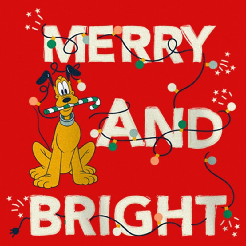 Girl's Mickey & Friends Merry and Bright Pluto T-Shirt, 2 of 6