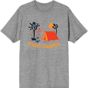 Adventure Society Happy Camper Men's Crew Neck Short Sleeve Tee - 1 of 2