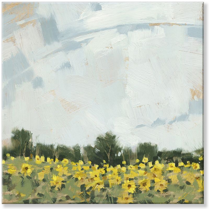 Sullivans Darren Gygi Sunflower Field Giclee Wall Art, Gallery Wrapped, Handcrafted in USA, Wall Art, Wall Decor, Home Décor, Handed Painted, 1 of 4