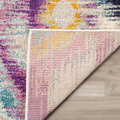 Bohemian-Chic Monaco Multi-Color Synthetic 8' x 11' Area Rug