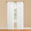 Collections Etc Sheer Floral Embroidered Rod Pocket Curtains - 2 of 4