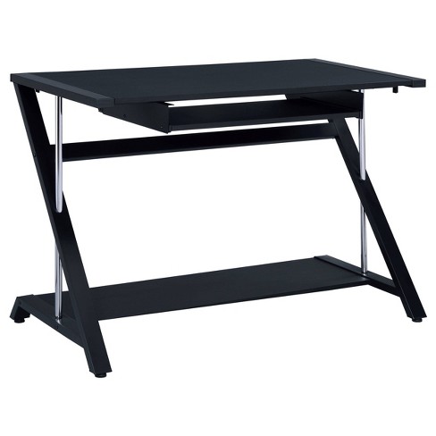 Folding computer desk on sale with keyboard tray