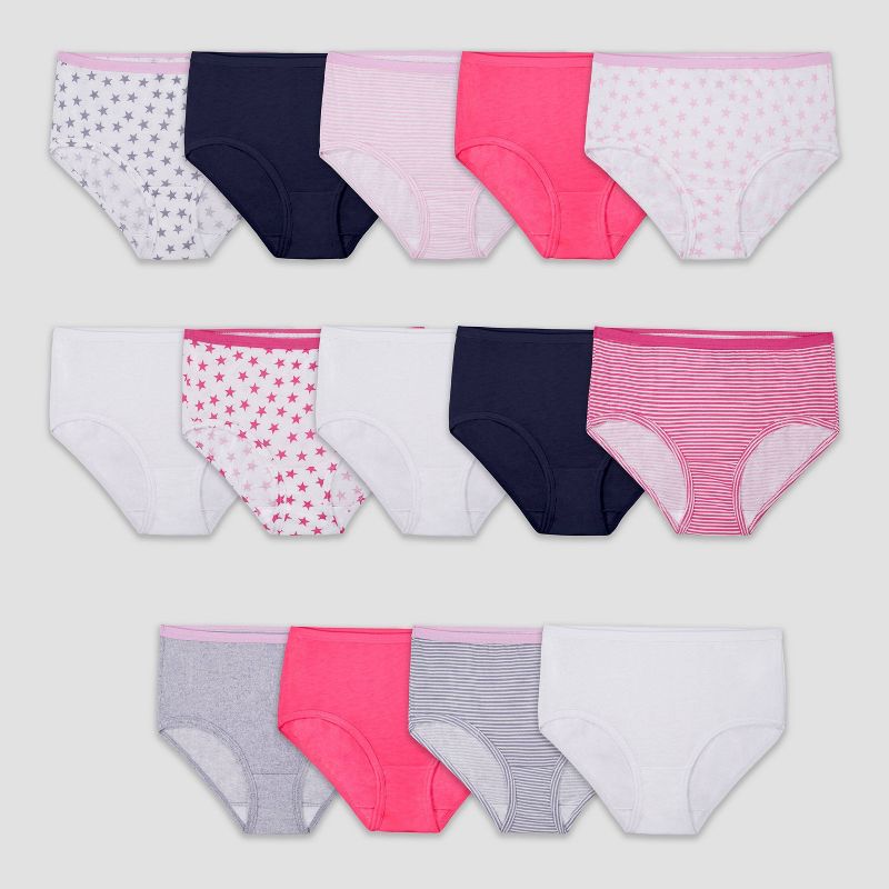 Fruit of the Loom Girls' 14pk Classic Briefs - Colors May Vary, 1 of 7