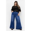 Women's Plus Size Crochet Knit Top - black | CITY CHIC - 2 of 4