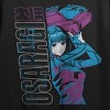 Sakamoto Days Osaragi With Saw Women's Black Crew Neck Short Sleeve T-shirt - 2 of 2