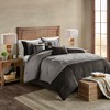 Lycvki Grey 7 Piece Faux Suede Comforter Set - 3 of 4