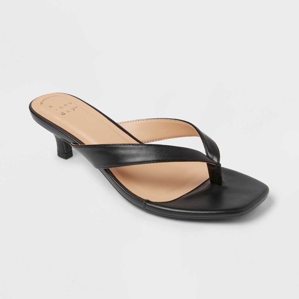 Women’s Iona Heels with Memory Foam Insole - A New Day™ Black 8.5