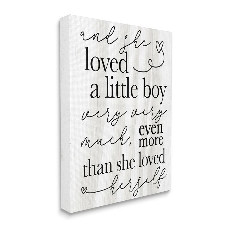 Stupell Industries Loved A Little Boy Phrase Family Home Sentiments, 1 of 6
