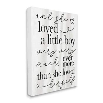 Stupell Industries Loved A Little Boy Phrase Family Home Sentiments